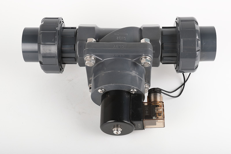 阿巴嘎UPVC电磁阀双由令